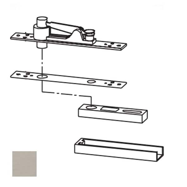 Center Hung Top Pivot, 630 Satin Stainless Steel